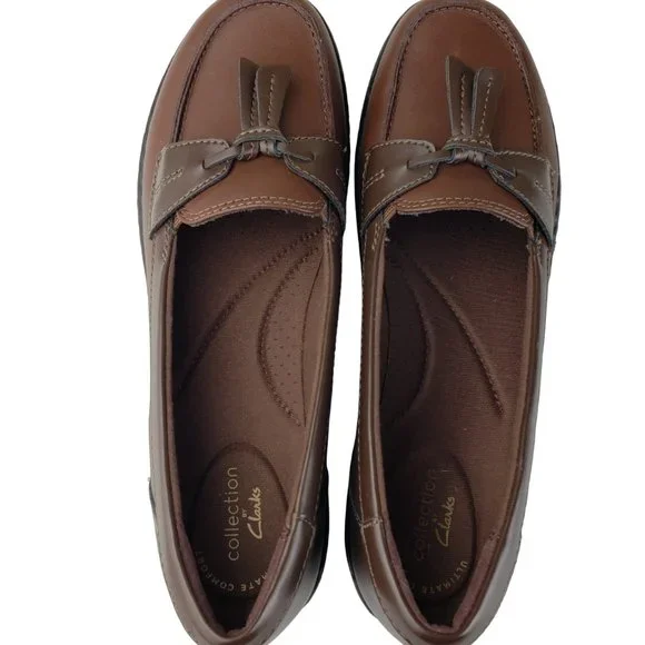Clark Collection Ashland Bubble Comfortable Loafer Brown Multi 9 Narrow NWT - Picture 4 of 5